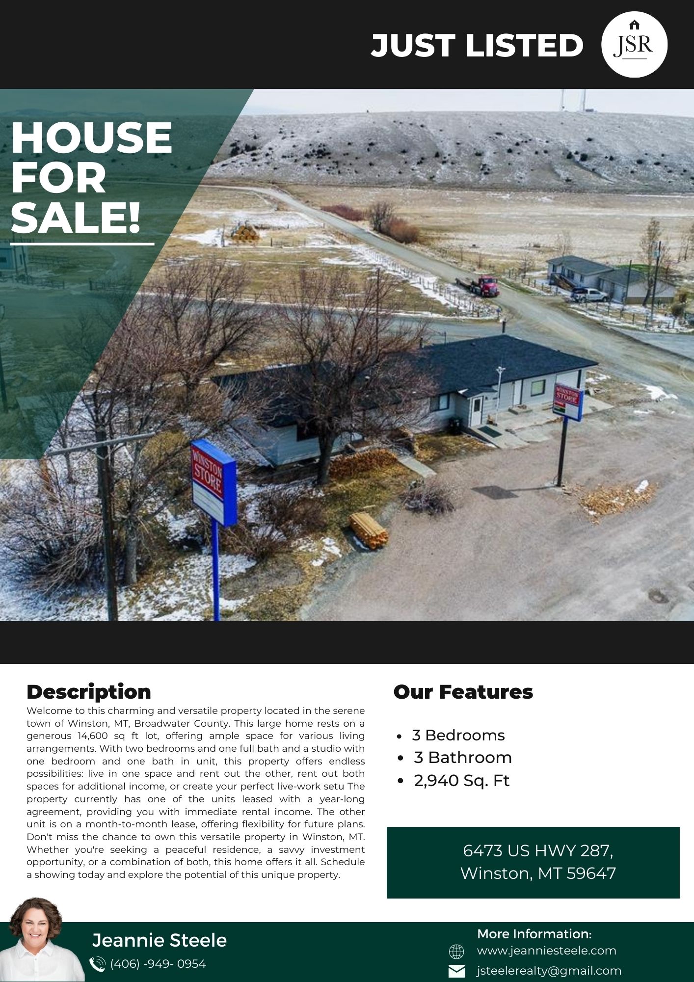 6473 US HWY 287, Winston, Montana